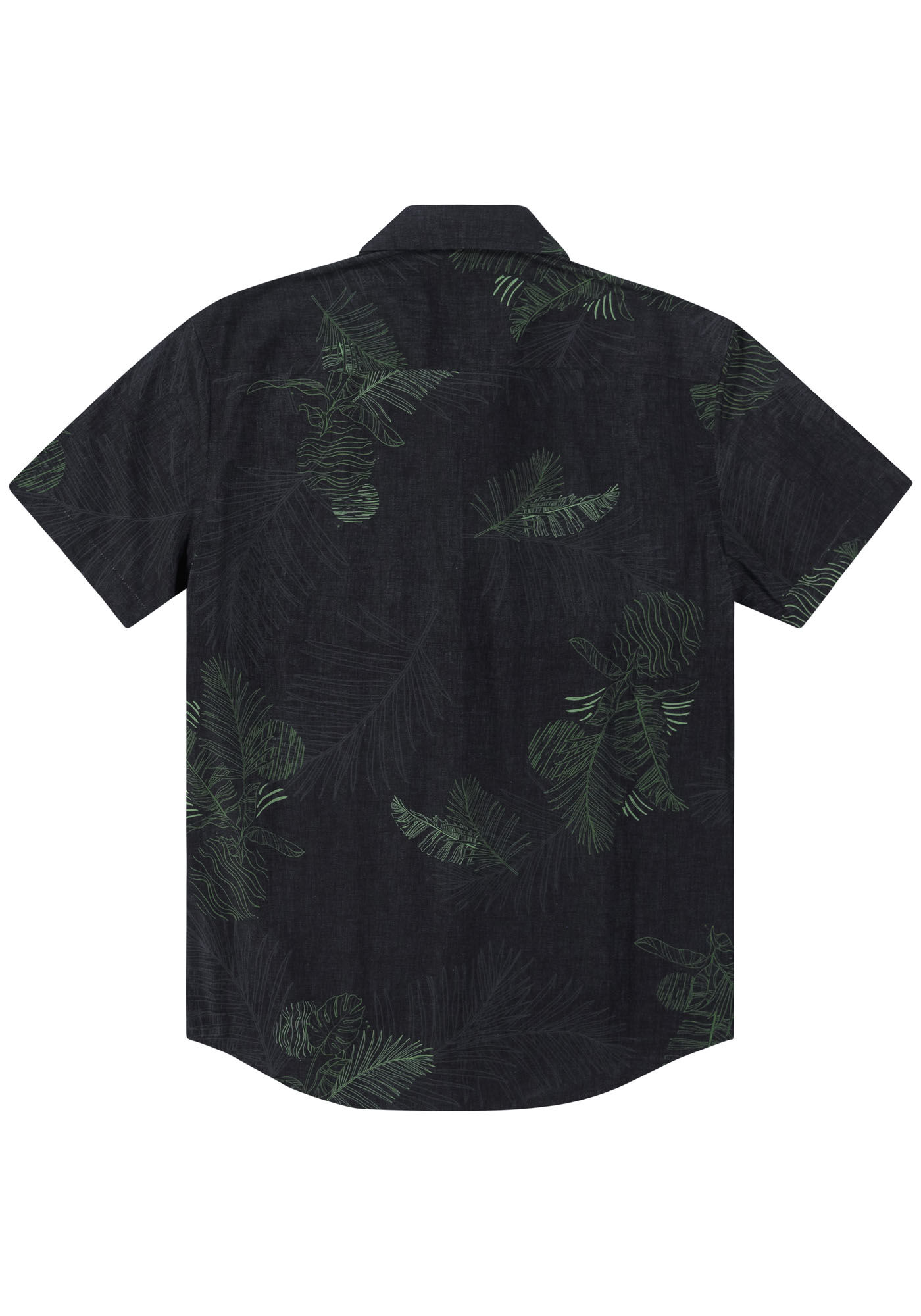 Camisa preta estampada masculina deals