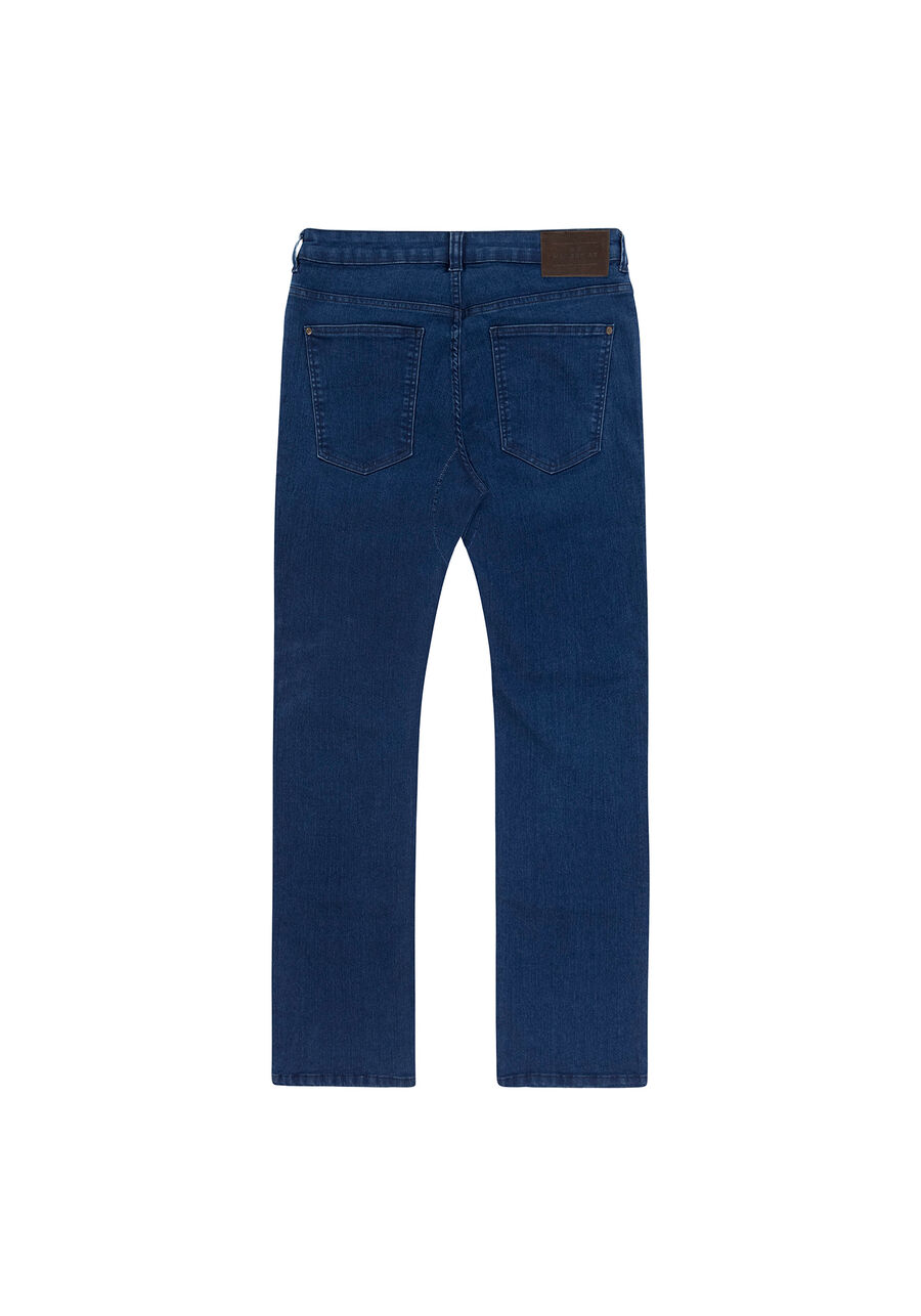Calça Jeans Reta Antidesgaste, JEANS. Calça Jeans Reta Antidesgaste, JEANS, large.