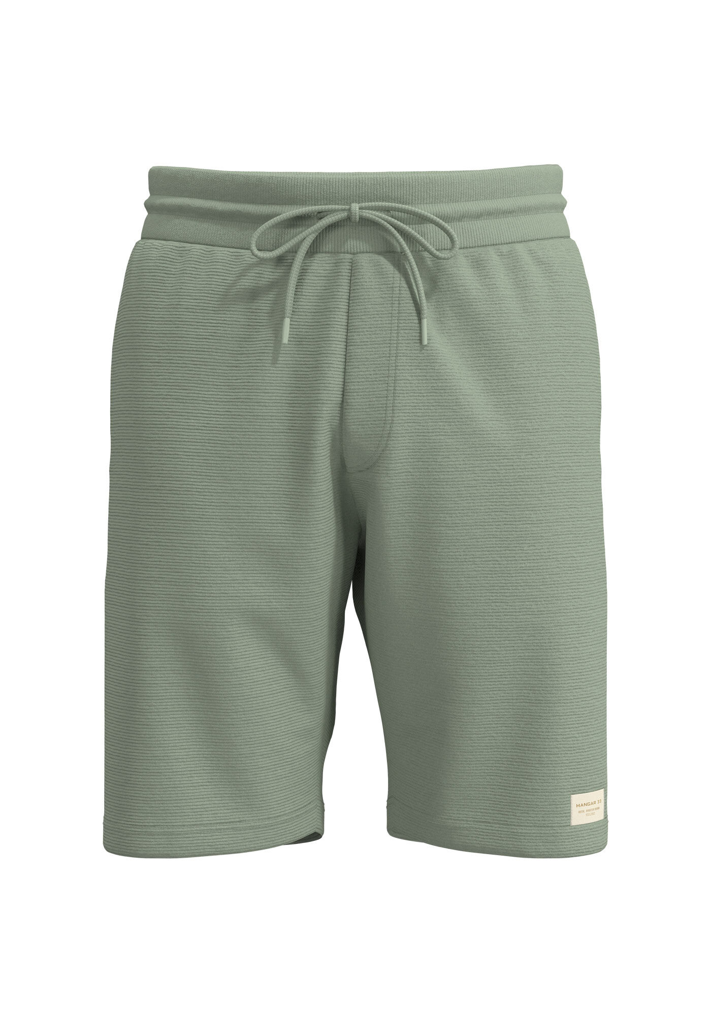 Bermuda Com Bolsos Em Moletom Texturizado, VERDE CHIARO, large.