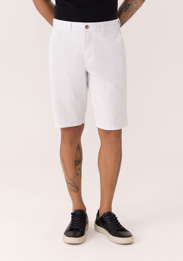 Bermuda Reta Radial Em Sarja Amaciada, BRANCO. Bermuda Reta Radial Em Sarja Amaciada, BRANCO, large.