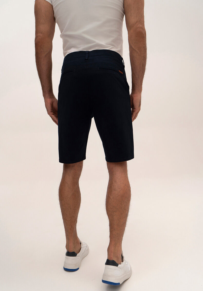 Bermuda Jogger Chino Masculina Em Sarja Amaciada, MARINHO ACTION, large.