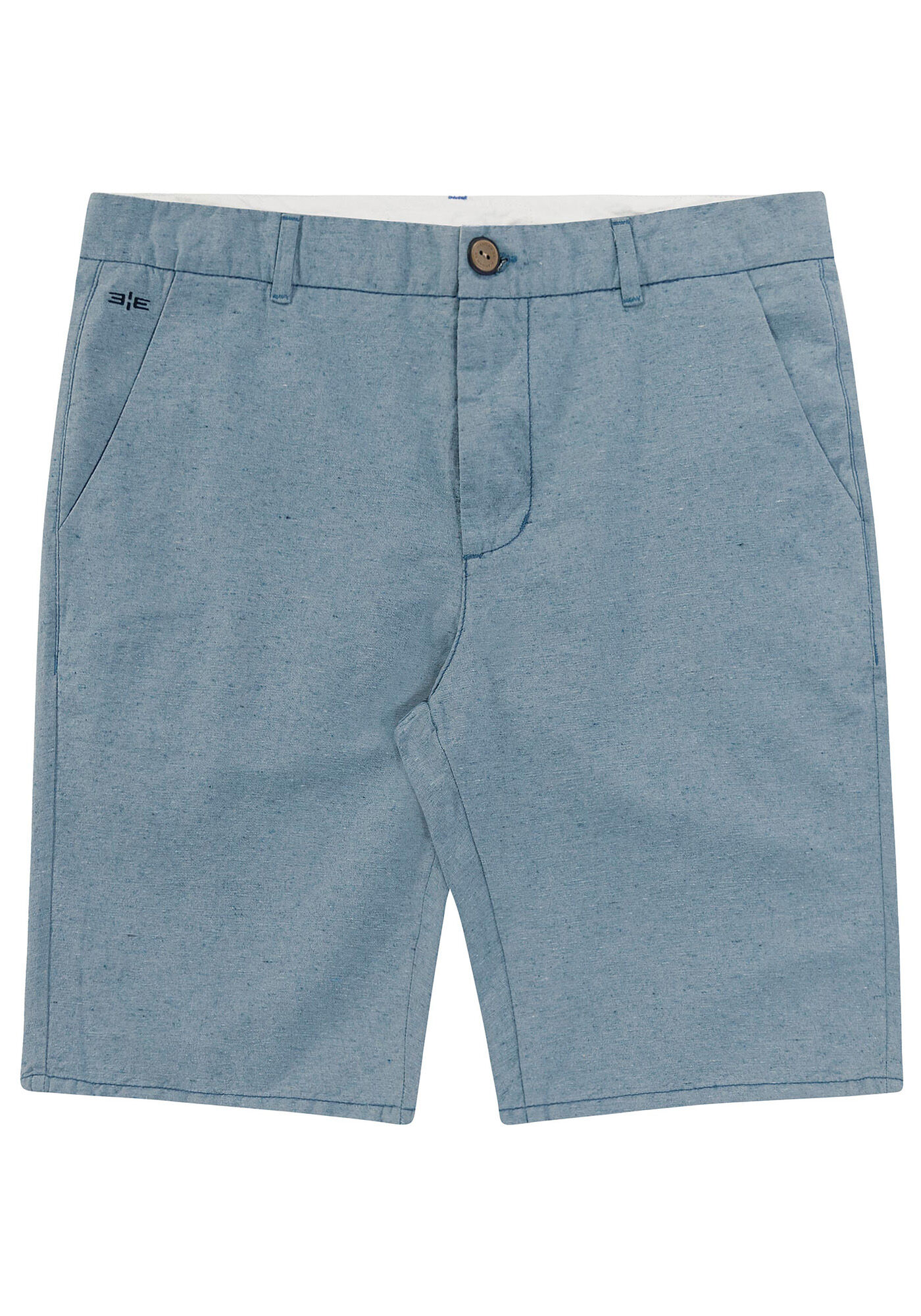 Bermuda Chino masculina  Fibra Recicl&aacute;vel, AZUL SPARK, large.