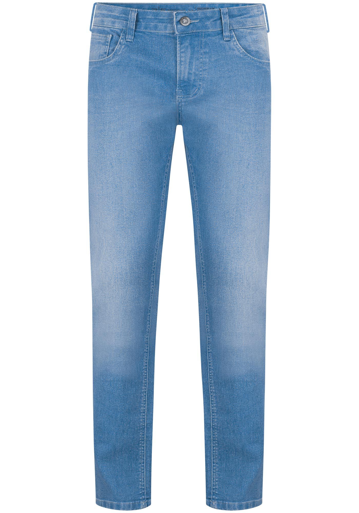 Cal&ccedil;a Jeans Slim Turbofan Masculina Com Bolsos E Elastano, JEANS, large.