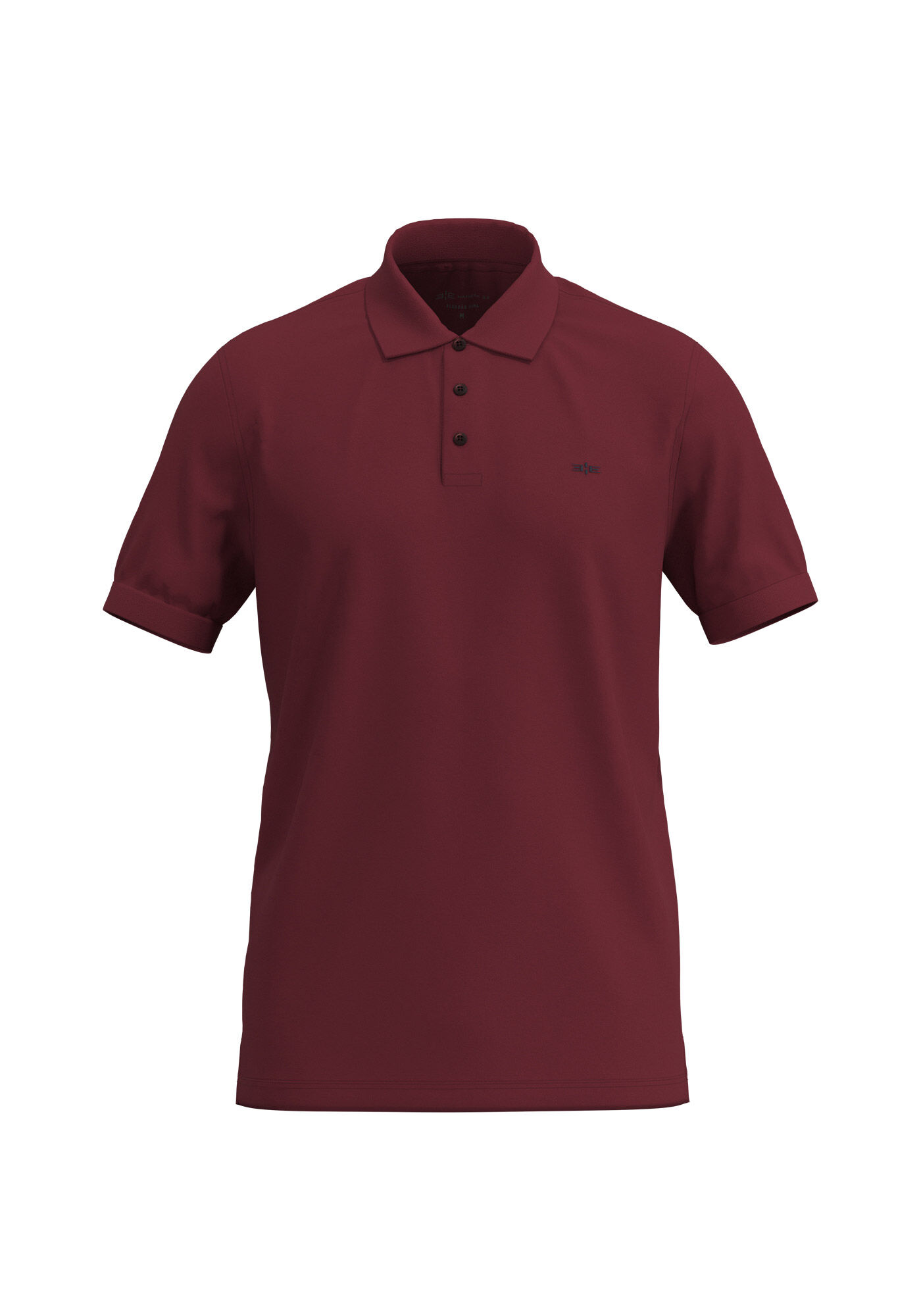 Camisa Polo De Mangas Curtas Em Algod&atilde;o Pima, BORDO, large.