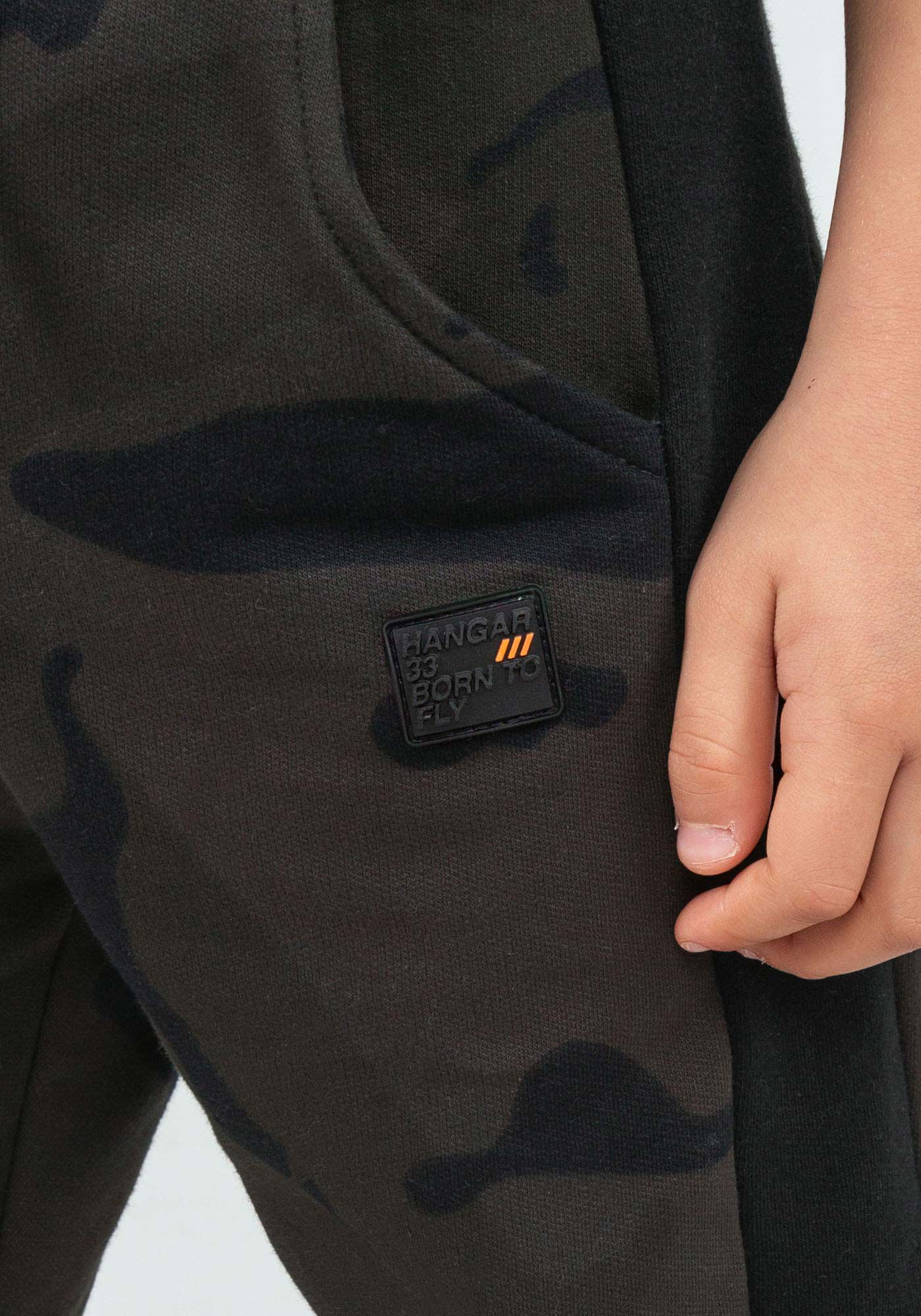 Cal&ccedil;a Camuflada em Moletom Tal Pai Tal Filho Infantil, CAMU CINZA, large.