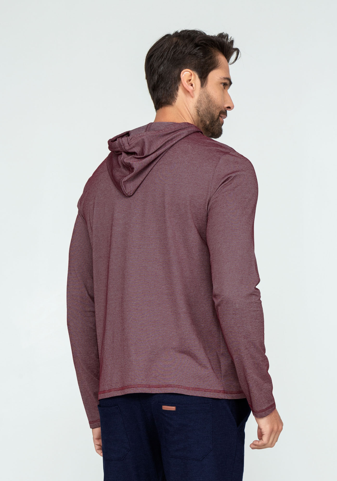 Camiseta Manga Longa com Capuz Tal Pai Tal Filho, BORDO WITCH, large.