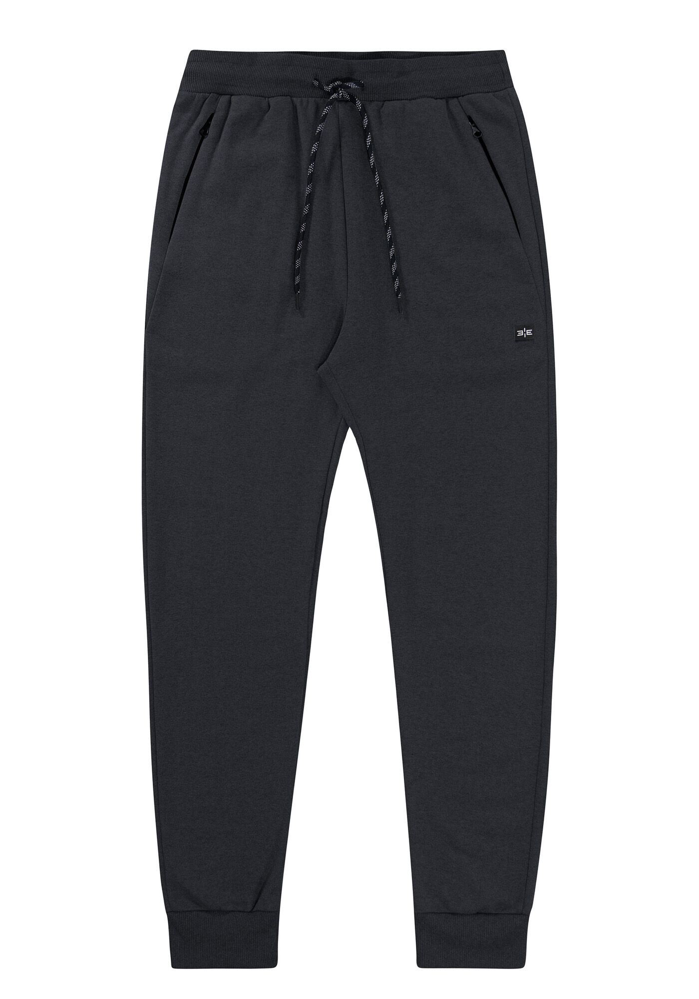 Cal&ccedil;a Jogging em Moletom com Bolso Z&iacute;per, GRAFITE, large.