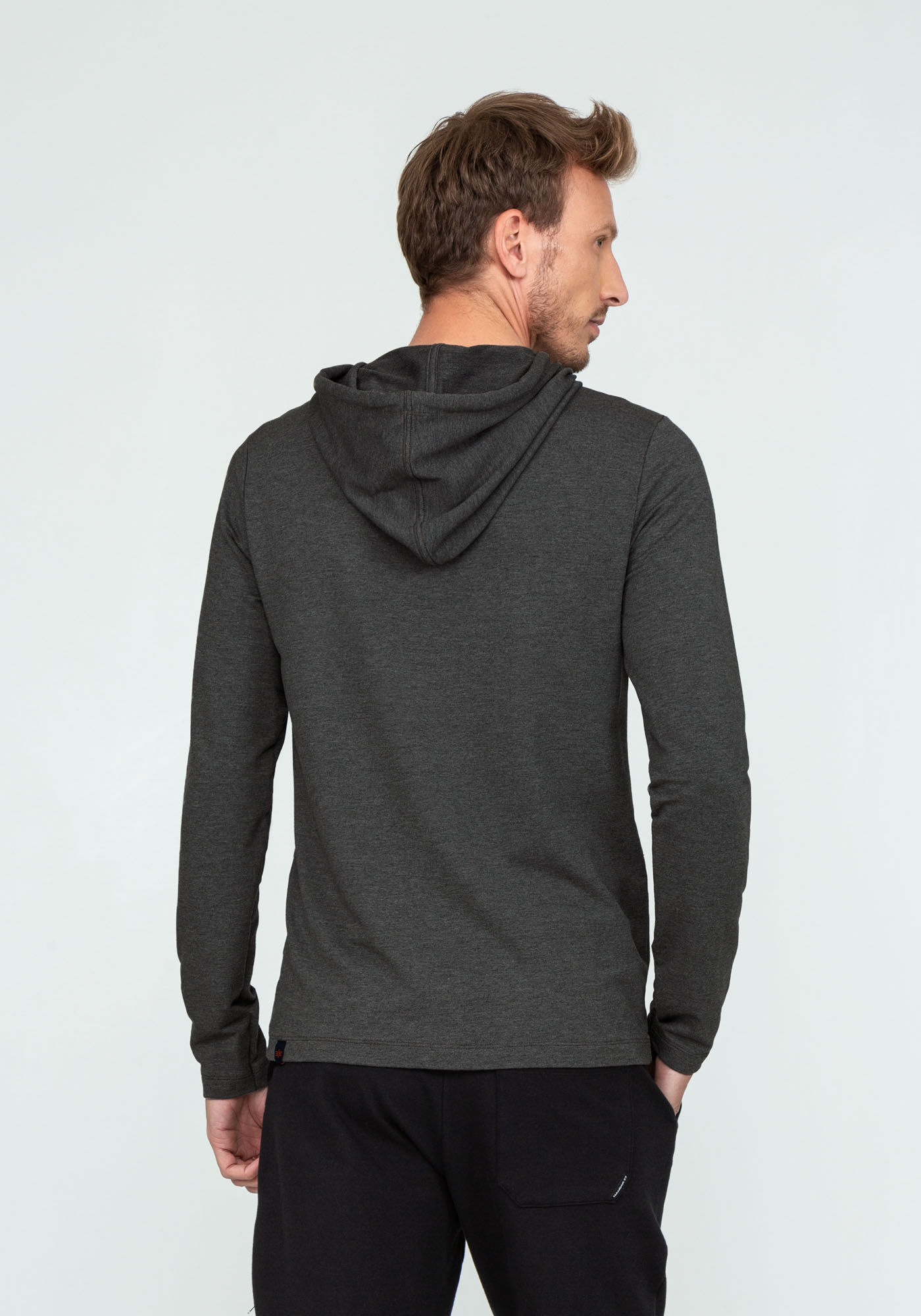 Camiseta em Moletom Viscose com Capuz e Bolsos Hangar 33