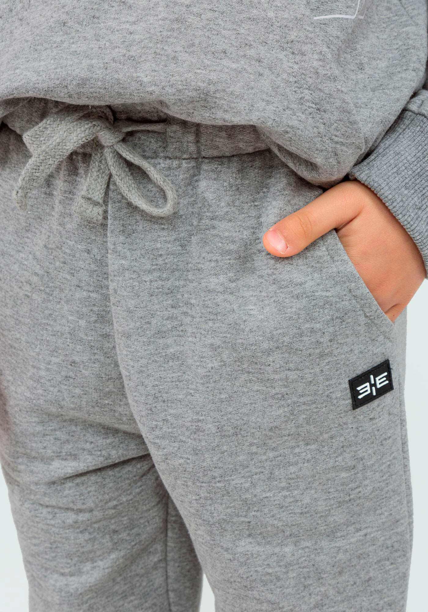 Cal&ccedil;a em Moletom com Bolsos Tal Pai Tal Filho Infantil, MESCLA MEDIO, large.