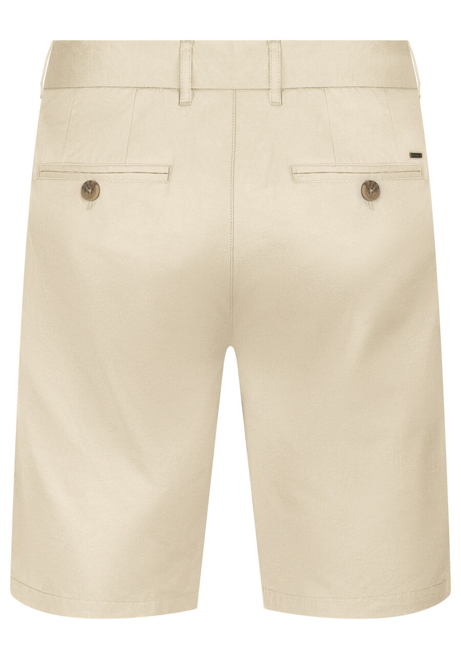 Bermuda Com Bolsos Em Tecido Plano, BEGE SYSTEM. Bermuda Com Bolsos Em Tecido Plano, BEGE SYSTEM, large.