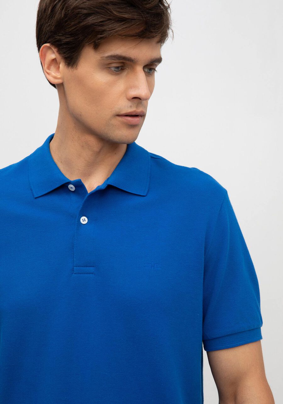 Camisa Polo De Mangas Curtas Colors Em Malha Mercerizada, AZUL SPECTRUM. Camisa Polo De Mangas Curtas Colors Em Malha Mercerizada, AZUL SPECTRUM, large.