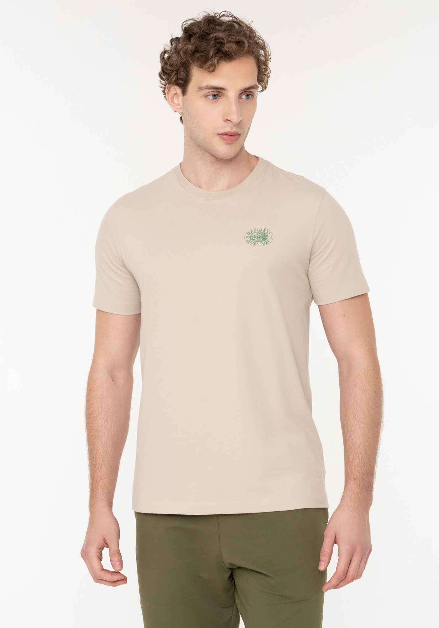 Camiseta Com Manga Curta E Estampas Em Meia Malha Peletizada, BEGE SILVERSTONE, large.