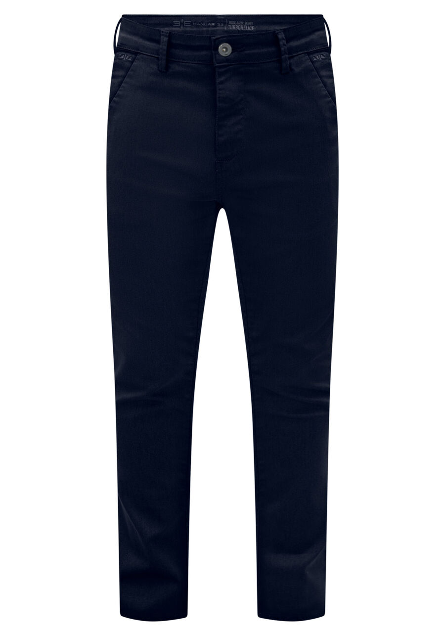 Calça Skinny Turbohélice Em Sarja Amaciada Com Elastano, MARINHO TREND. Calça Skinny Turbohélice Em Sarja Amaciada Com Elastano, MARINHO TREND, large.