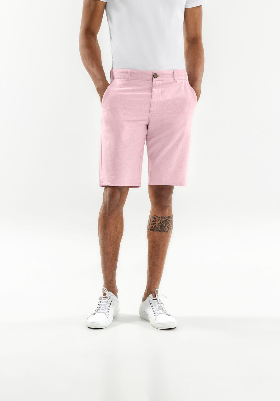 Bermuda Chino masculina  Fibra Reciclável, ROSA SUMMER, large.