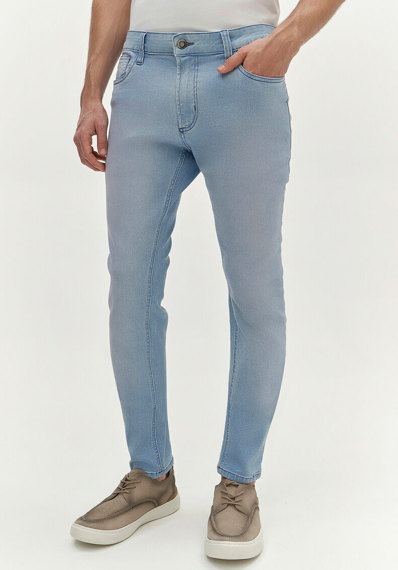 Cal&ccedil;a Jeans Skinny Com Bolsos Turboh&eacute;lice, JEANS, large.