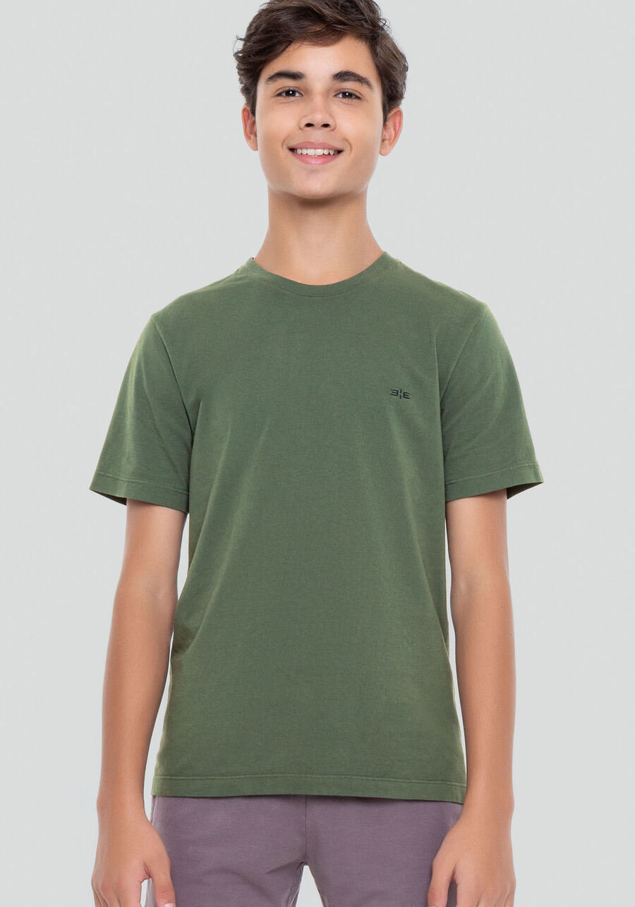 Camiseta Juvenil em Malha Leve Básica, 3529 VERDE. Camiseta Juvenil em Malha Leve Básica, 3529 VERDE, large.