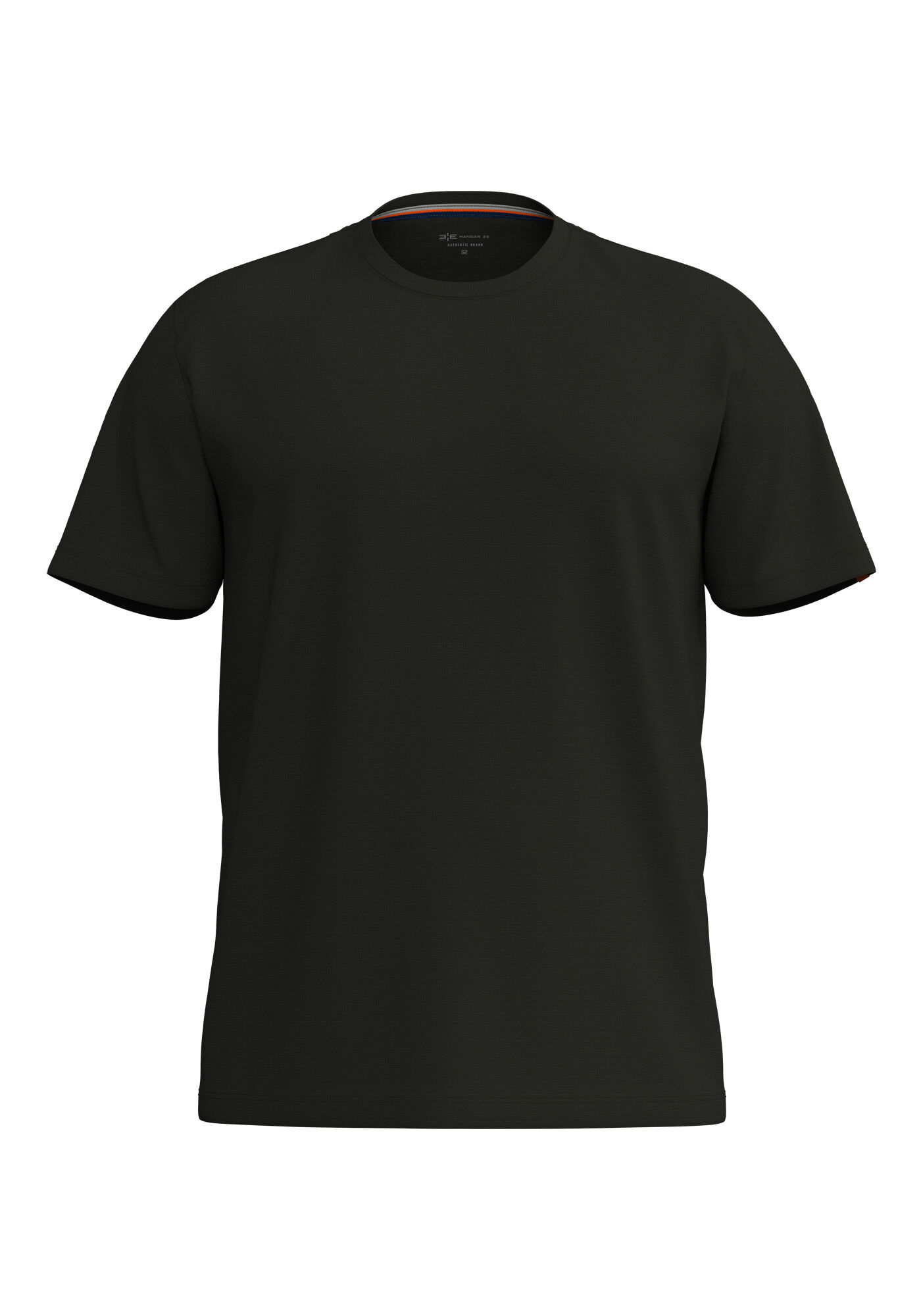 Camiseta De Mangas Curtas Big & Tall Em Malha Texturizada, PRETO, large.