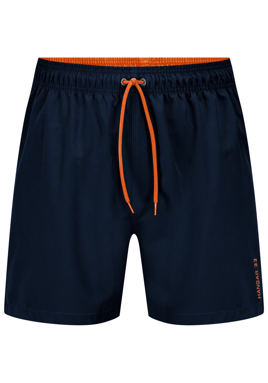 Shorts Com Bolso E Cadarço Regulável Em Tecido Plano, MARINHO ACTION. Shorts Com Bolso E Cadarço Regulável Em Tecido Plano, MARINHO ACTION, large.