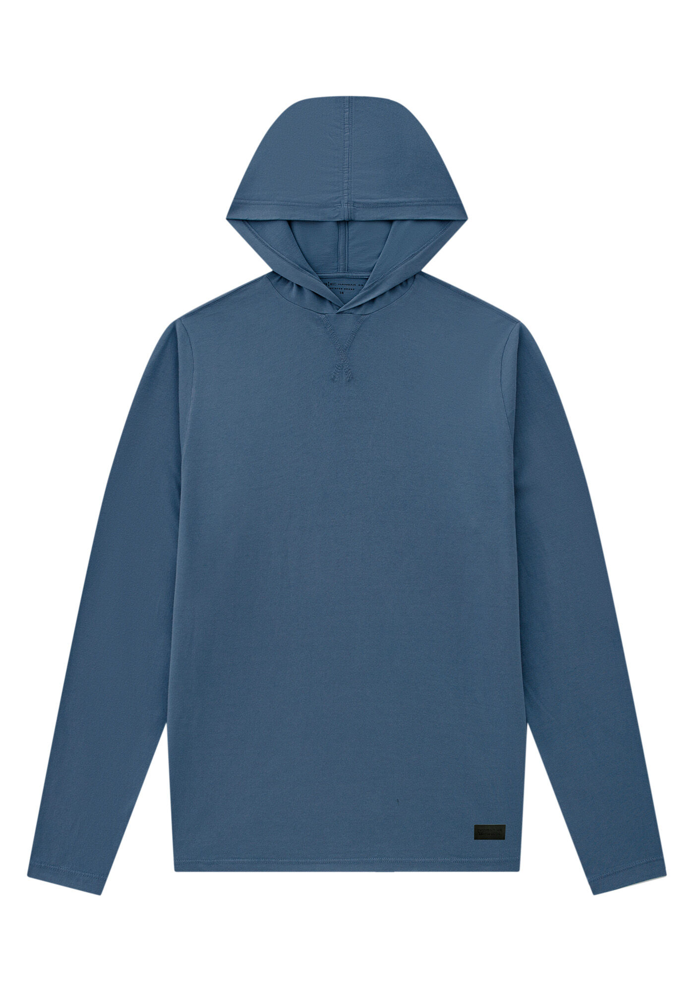 Camiseta Manga Longa Juvenil com Capuz, AZUL SEED, large.