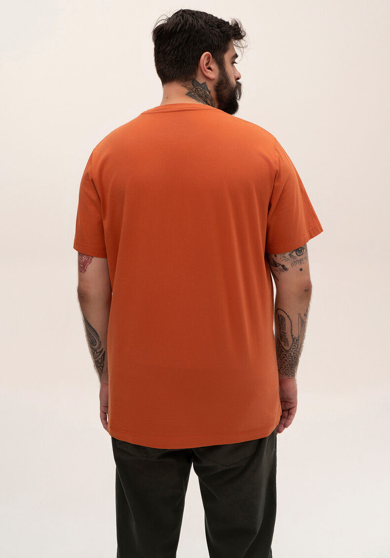 Camiseta Malha Natural Classic, LARANJA HAPPILY, large.