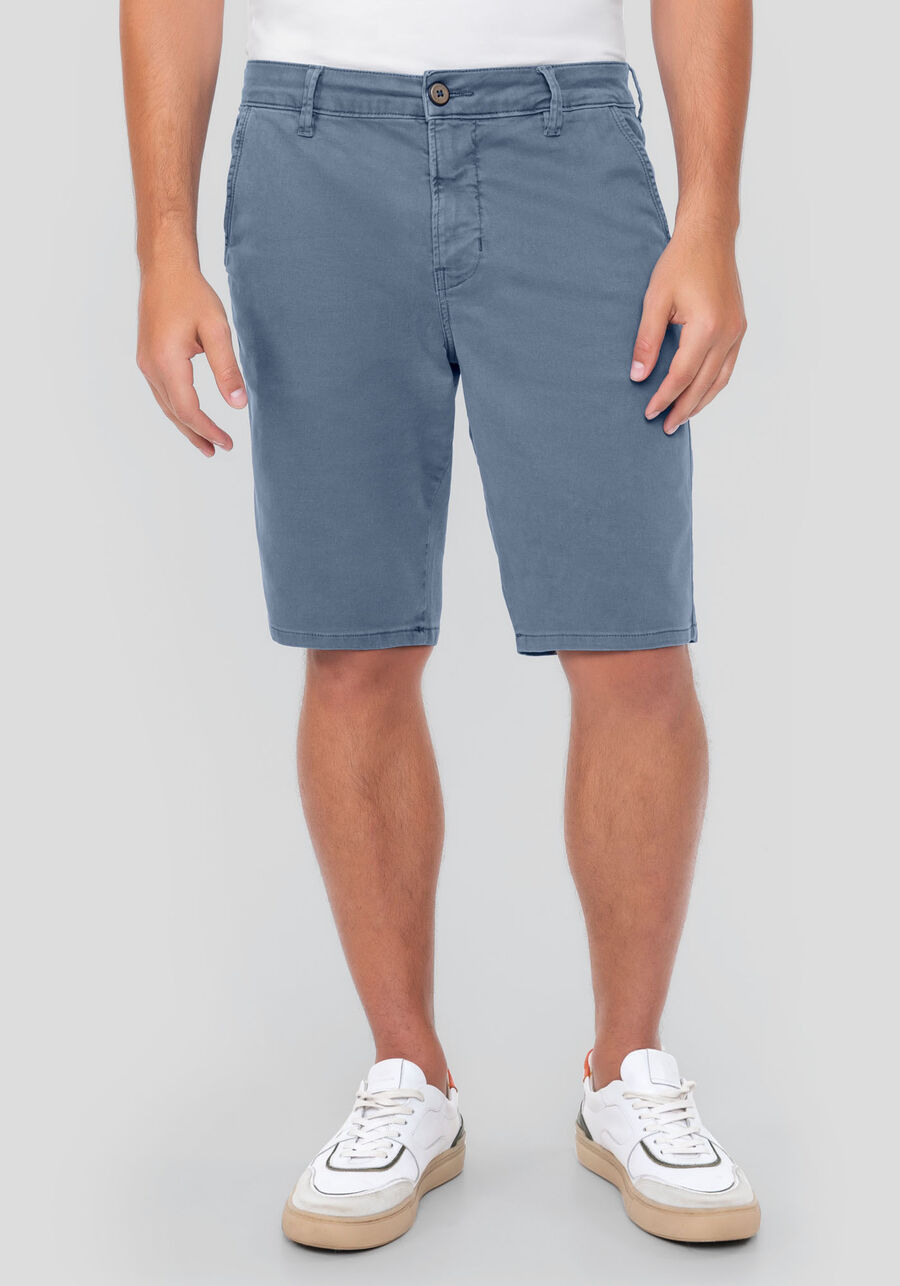 Bermuda Sarja Masculina Reta Denim Malha, AZUL SEED. Bermuda Sarja Masculina Reta Denim Malha, AZUL SEED, large.