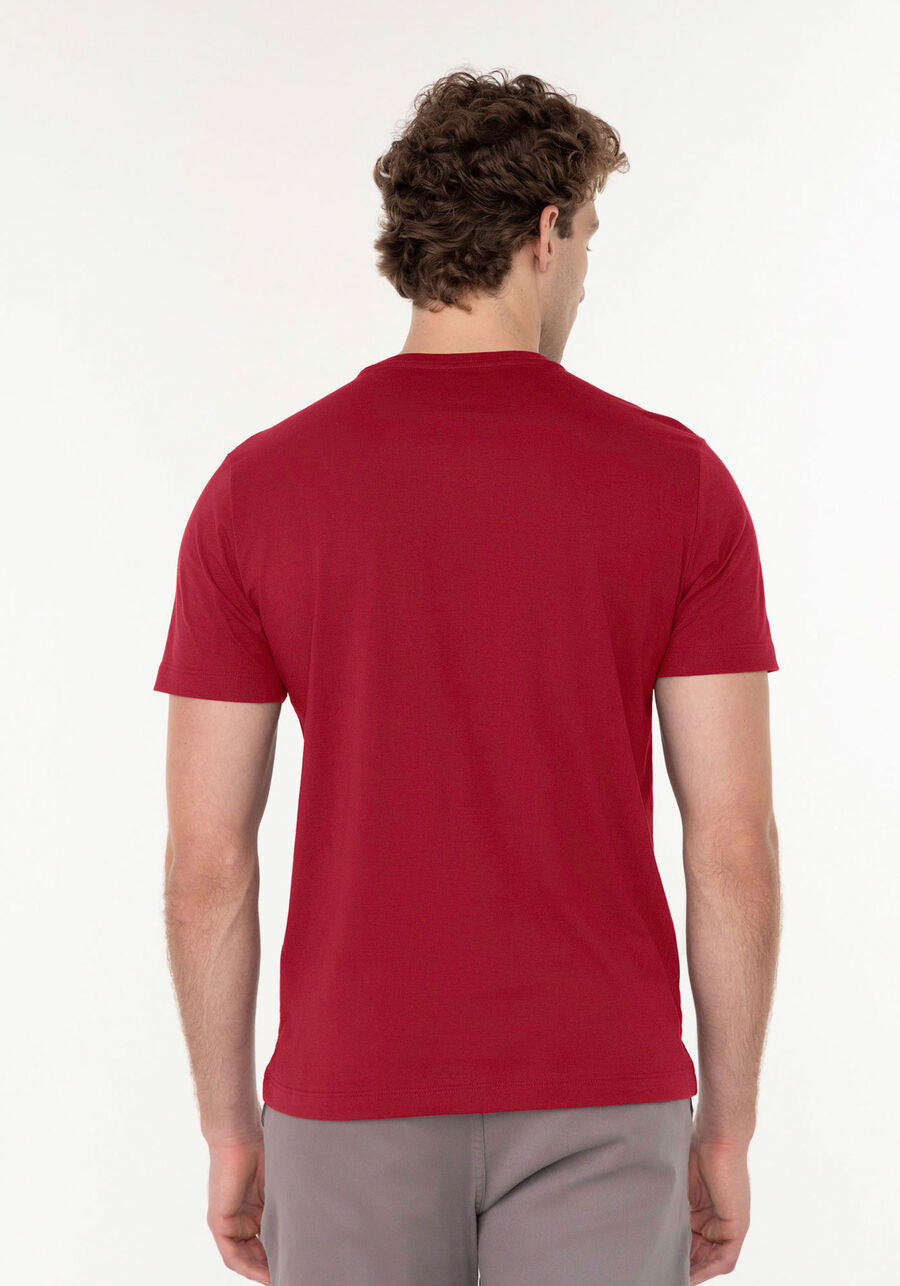 Camiseta De Mangas Curtas Em Meia Malha Responsável, VERMELHO NATTY. Camiseta De Mangas Curtas Em Meia Malha Responsável, VERMELHO NATTY, large.