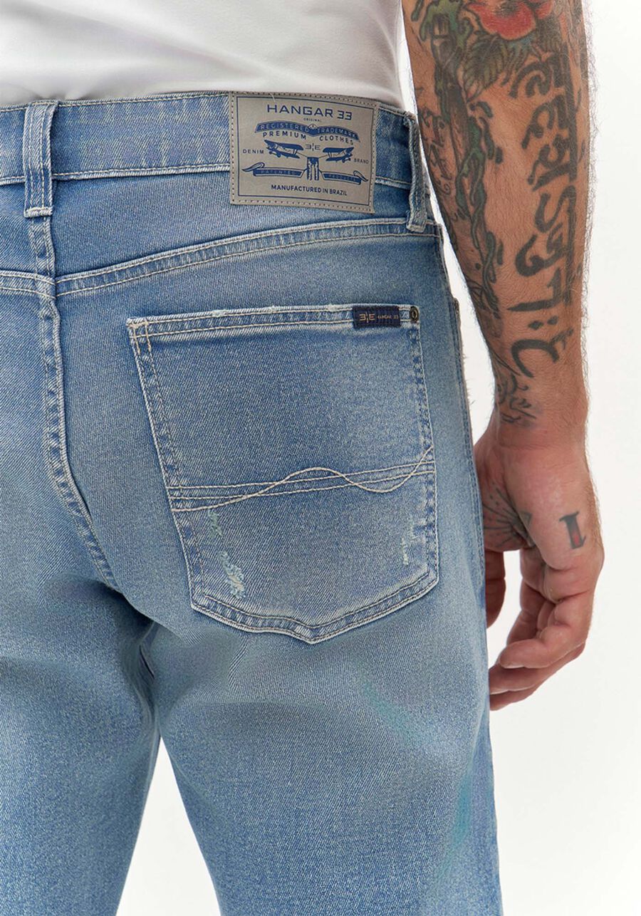 Calça Jeans Masculina Skinny Estonada, JEANS. Calça Jeans Masculina Skinny Estonada, JEANS, large.