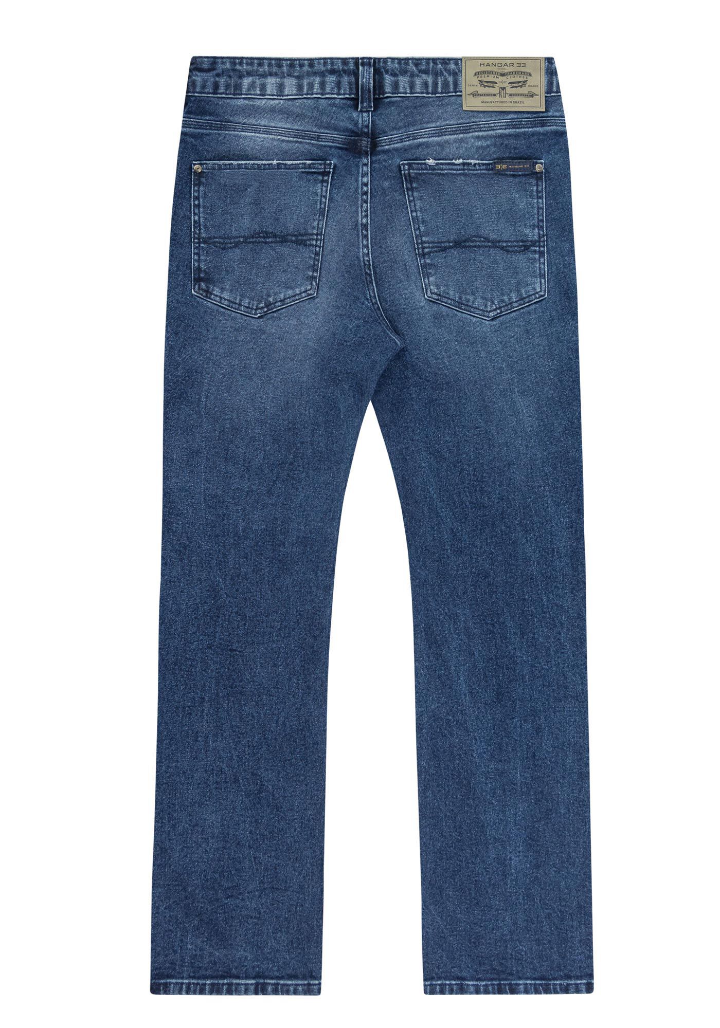 Cal a Jeans Masculina Reta Marmorizada Hangar 33