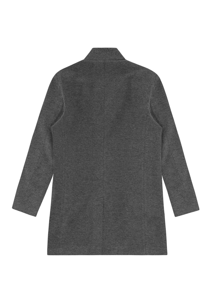 Trench Coat Masculino em Tecido Alfaiataria, CINZA NOTI. Trench Coat Masculino em Tecido Alfaiataria, CINZA NOTI, large.