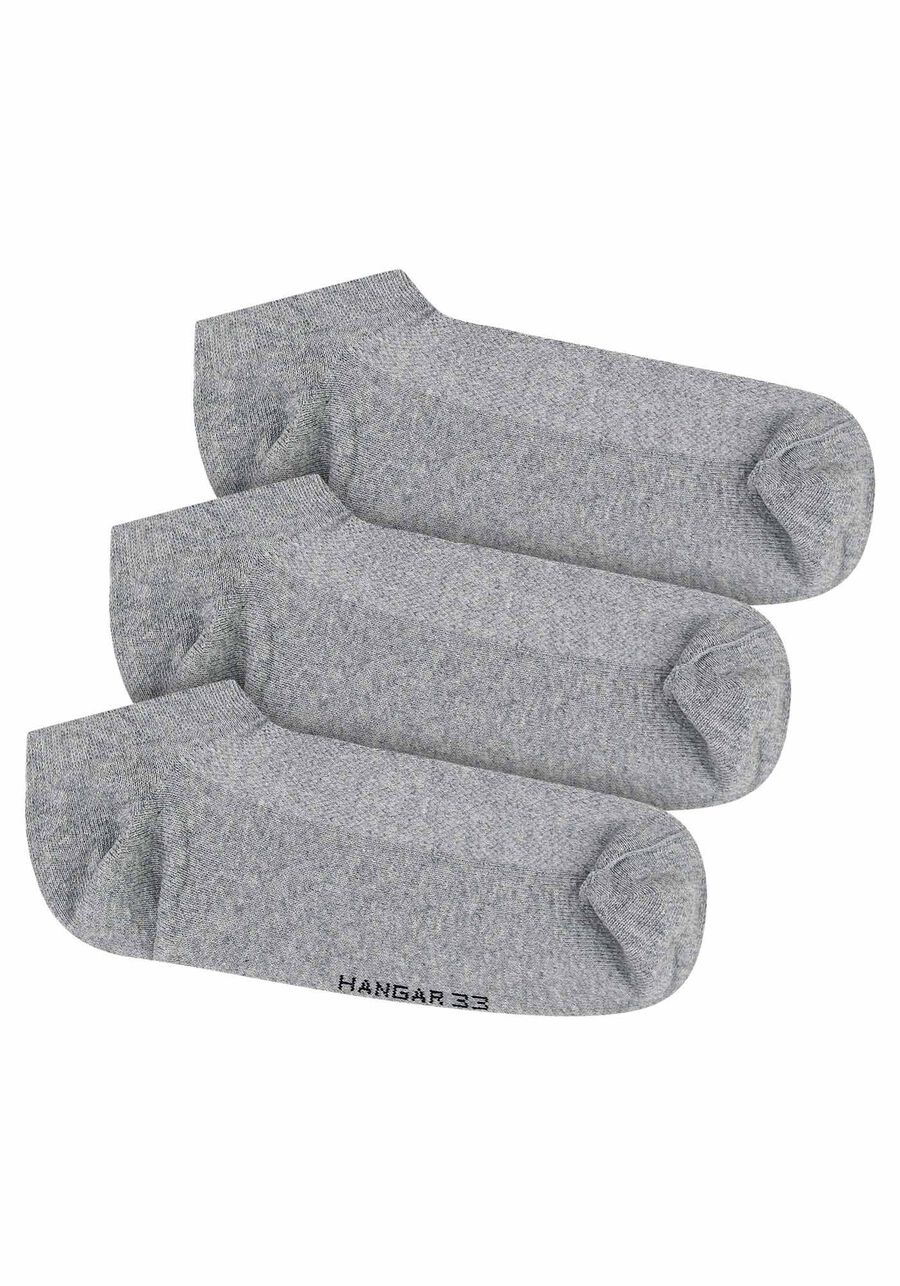 Kit Com 3 Pares De Meia Com Cano Invisível, MESCLA ESCURO. Kit Com 3 Pares De Meia Com Cano Invisível, MESCLA ESCURO, large.