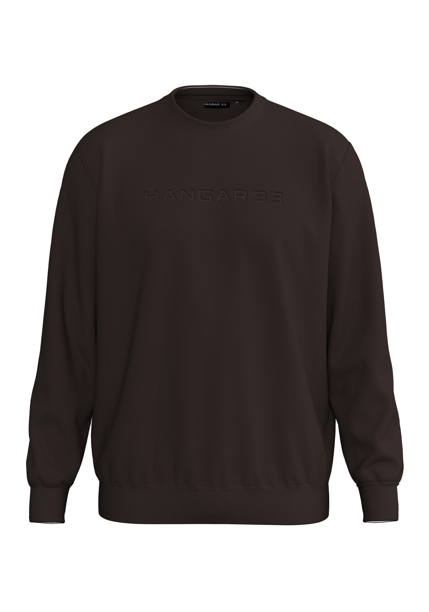 Blus&atilde;o De Mangas Longas Em Malha Premium, MARROM EGGPLANT, large.