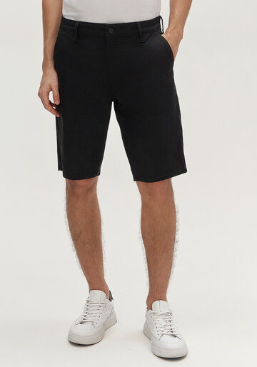 Bermuda Sarja Masculina Reta Não Desbota, PRETO REATIVO. Bermuda Sarja Masculina Reta Não Desbota, PRETO REATIVO, large.