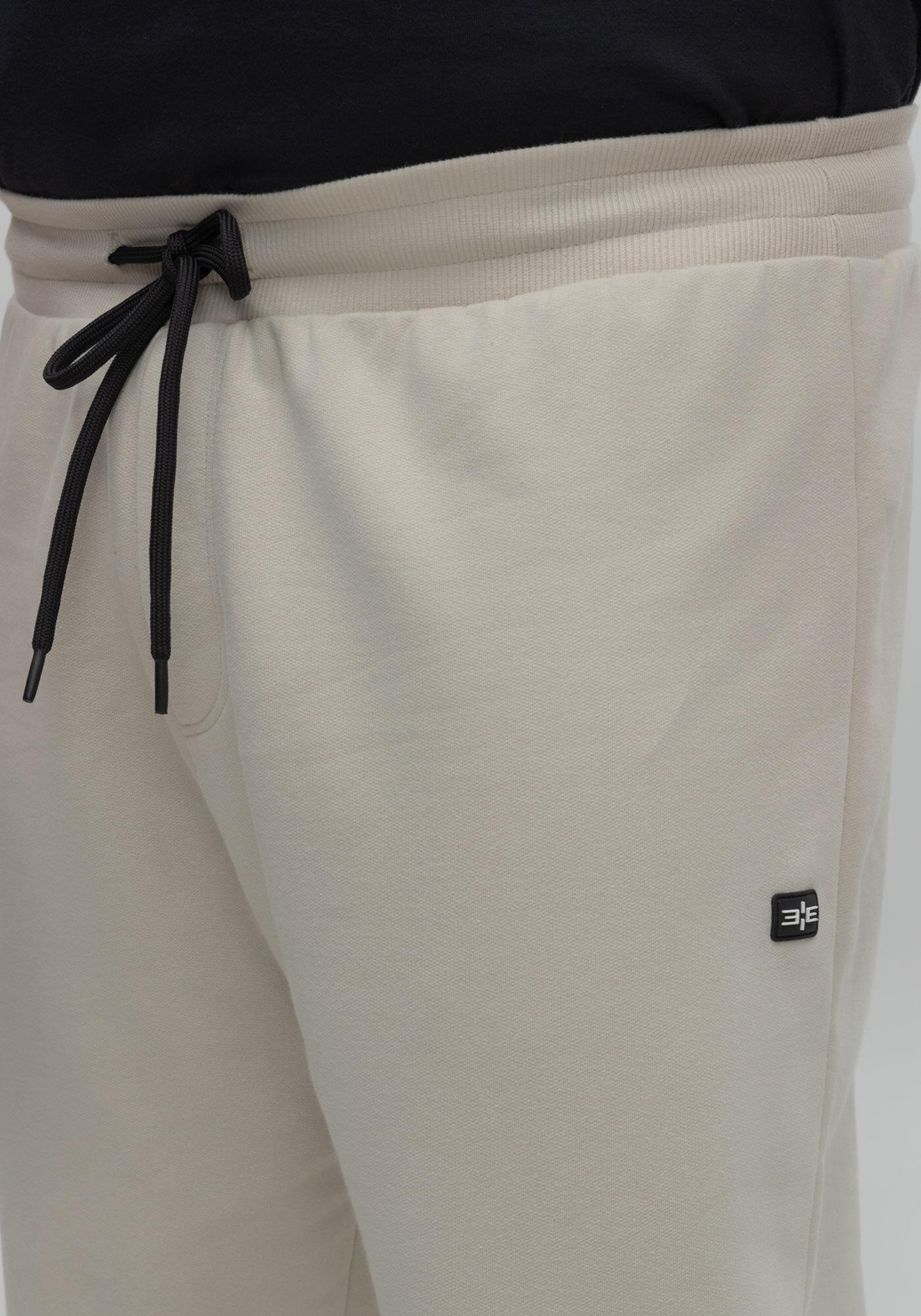 Cal&ccedil;a Em Moletom Felpado Com Cadar&ccedil;o Funcional Big & Tall, BEGE SYSTEM, large.