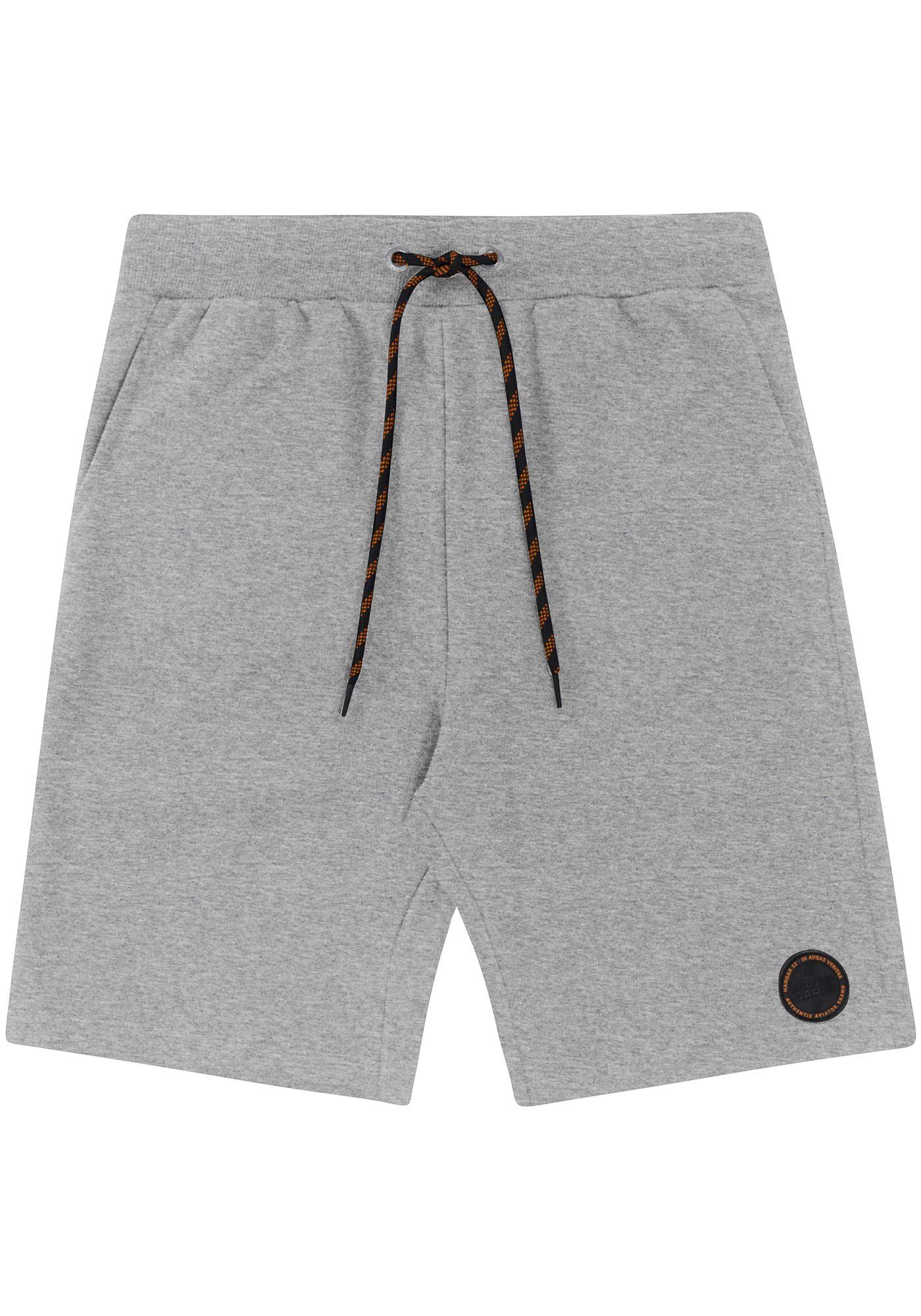 Bermuda em Moletom com Bolsos, MESCLA MEDIO, large.