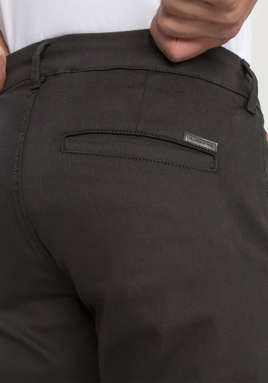 Calça Sarja Masculina Skinny Chino Não Desbota, PRETO REATIVO. Calça Sarja Masculina Skinny Chino Não Desbota, PRETO REATIVO, large.