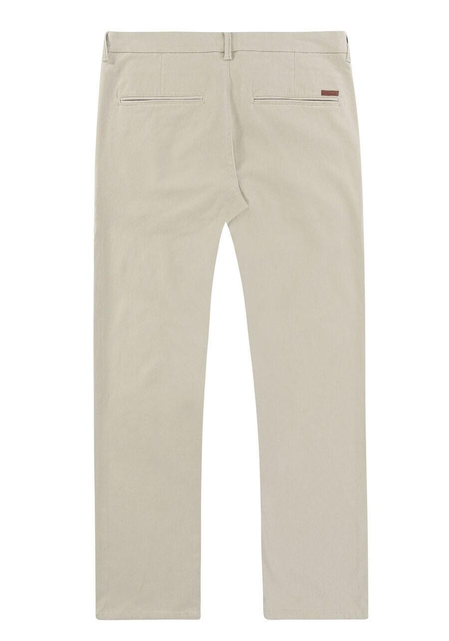 Calça Sarja Chino Slim Shirt Lock, BEGE GELO. Calça Sarja Chino Slim Shirt Lock, BEGE GELO, large.