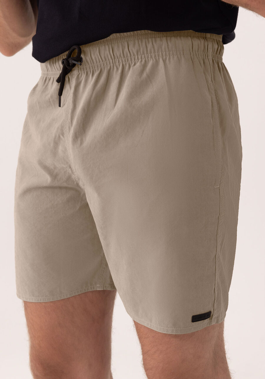 Shorts Com Cós Elástico E Bolsos, BEGE FUSION. Shorts Com Cós Elástico E Bolsos, BEGE FUSION, large.