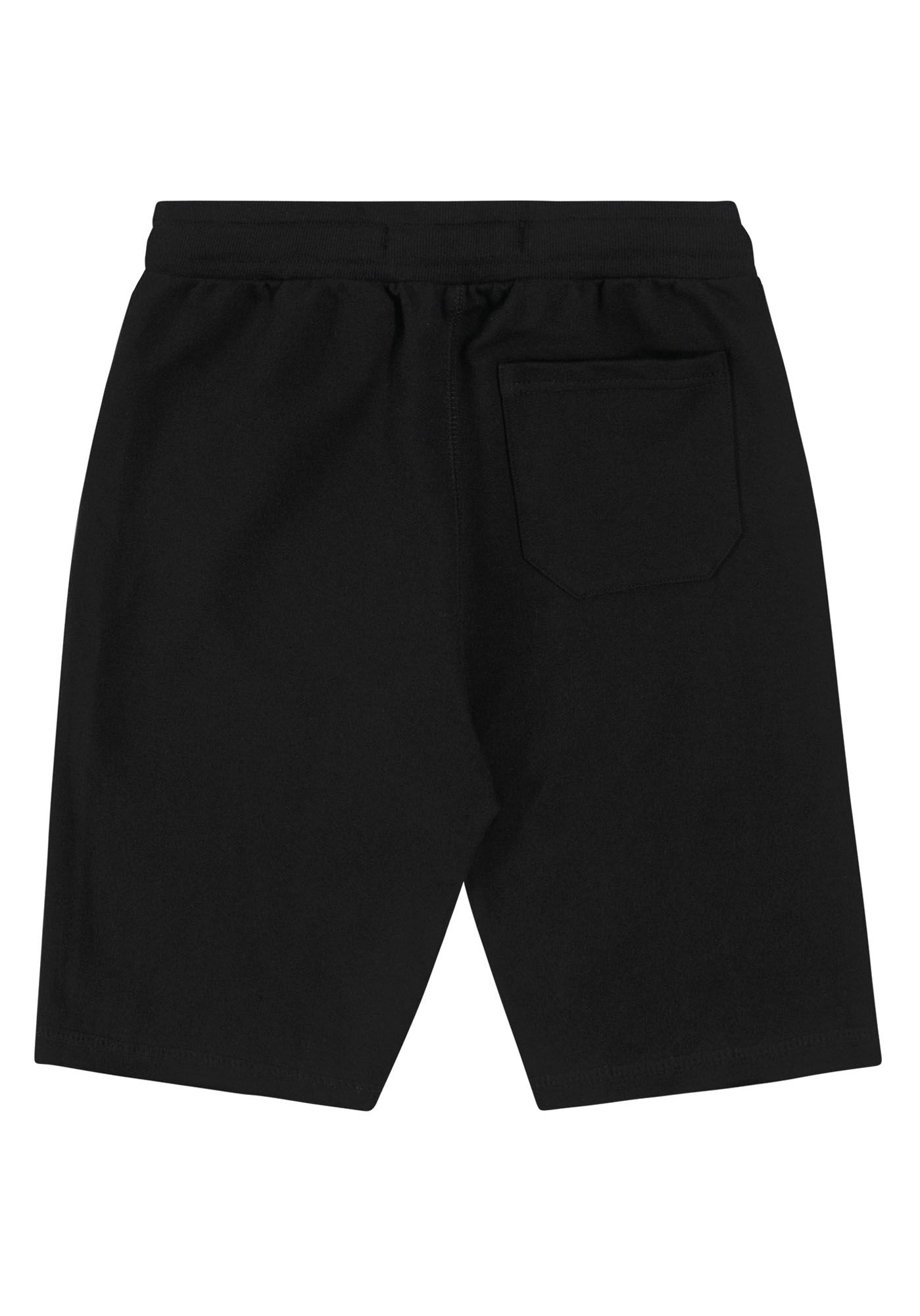 Bermuda Juvenil Masculina em Moletom, PRETO REATIVO, large.