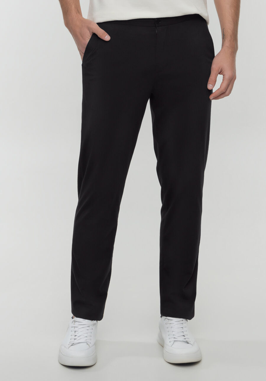 Calça Masculina Com Bolsos Funcionais, PRETO REATIVO. Calça Masculina Com Bolsos Funcionais, PRETO REATIVO, large.