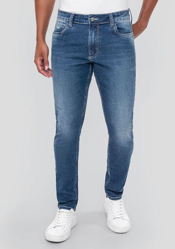 Calça Jeans Masculina Skinny Clima Control, JEANS, large.
