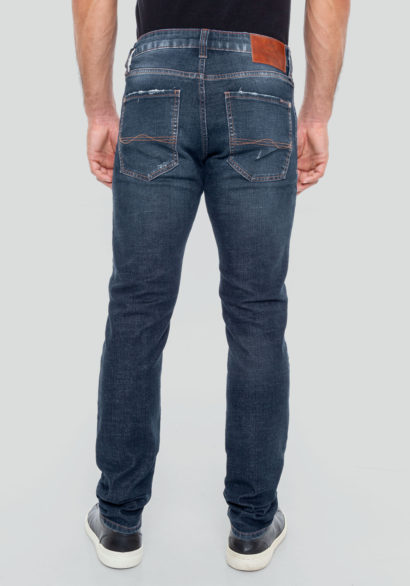 Cal&ccedil;a Jeans Masculina Escura Slim Clima Control, JEANS, large.