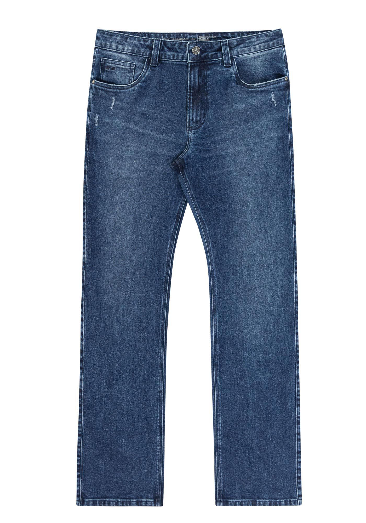 Cal&ccedil;a Jeans Masculina Reta Marmorizada, JEANS, large.