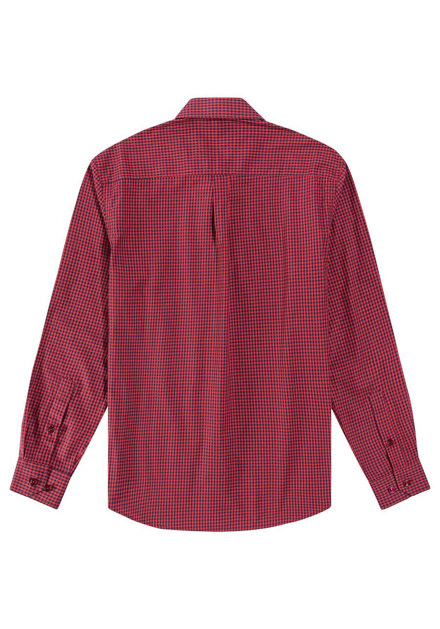 Camisa Masculina Comfort em Tricoline, VERMELHO, large.