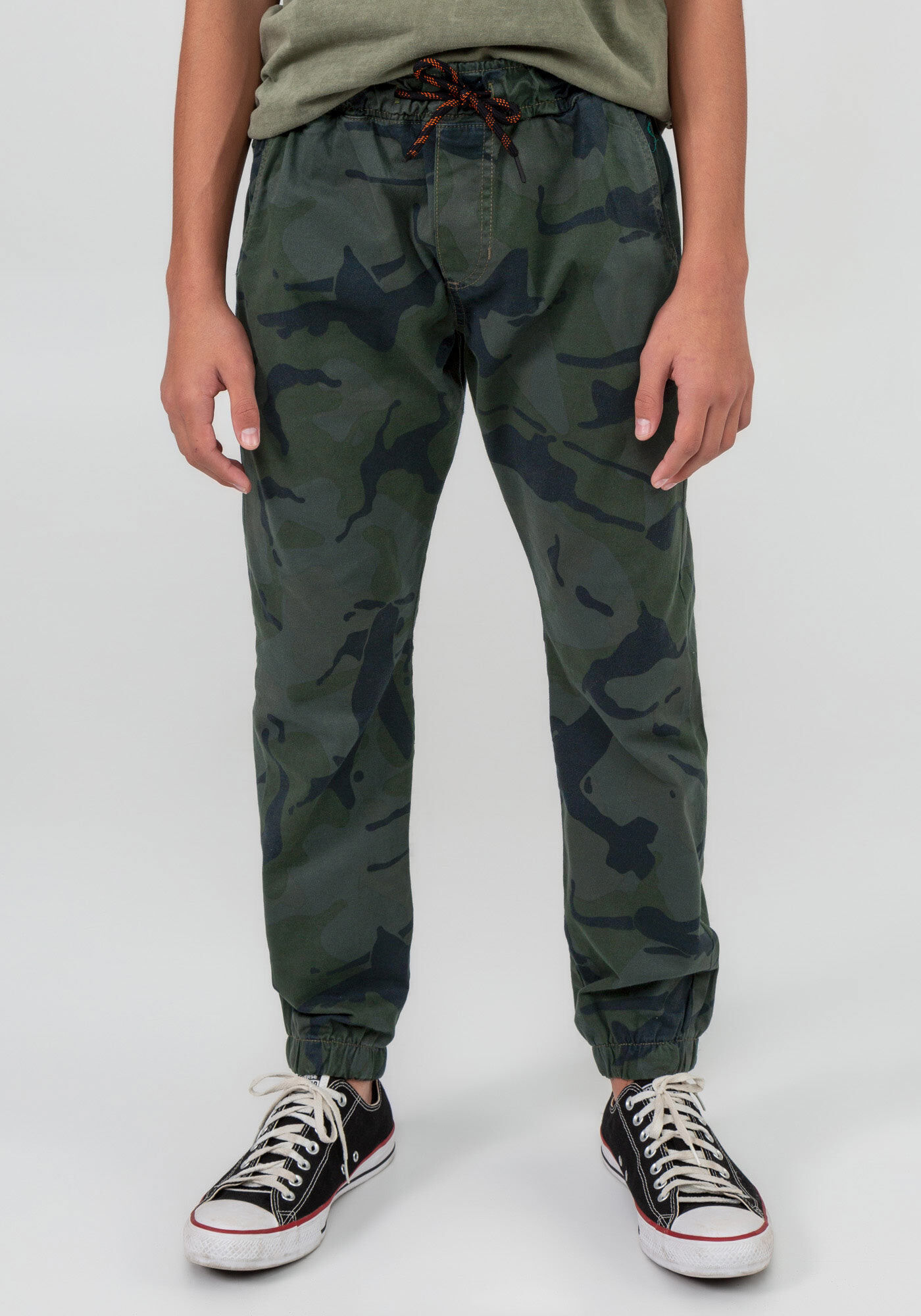 Calça shop sarja camuflada