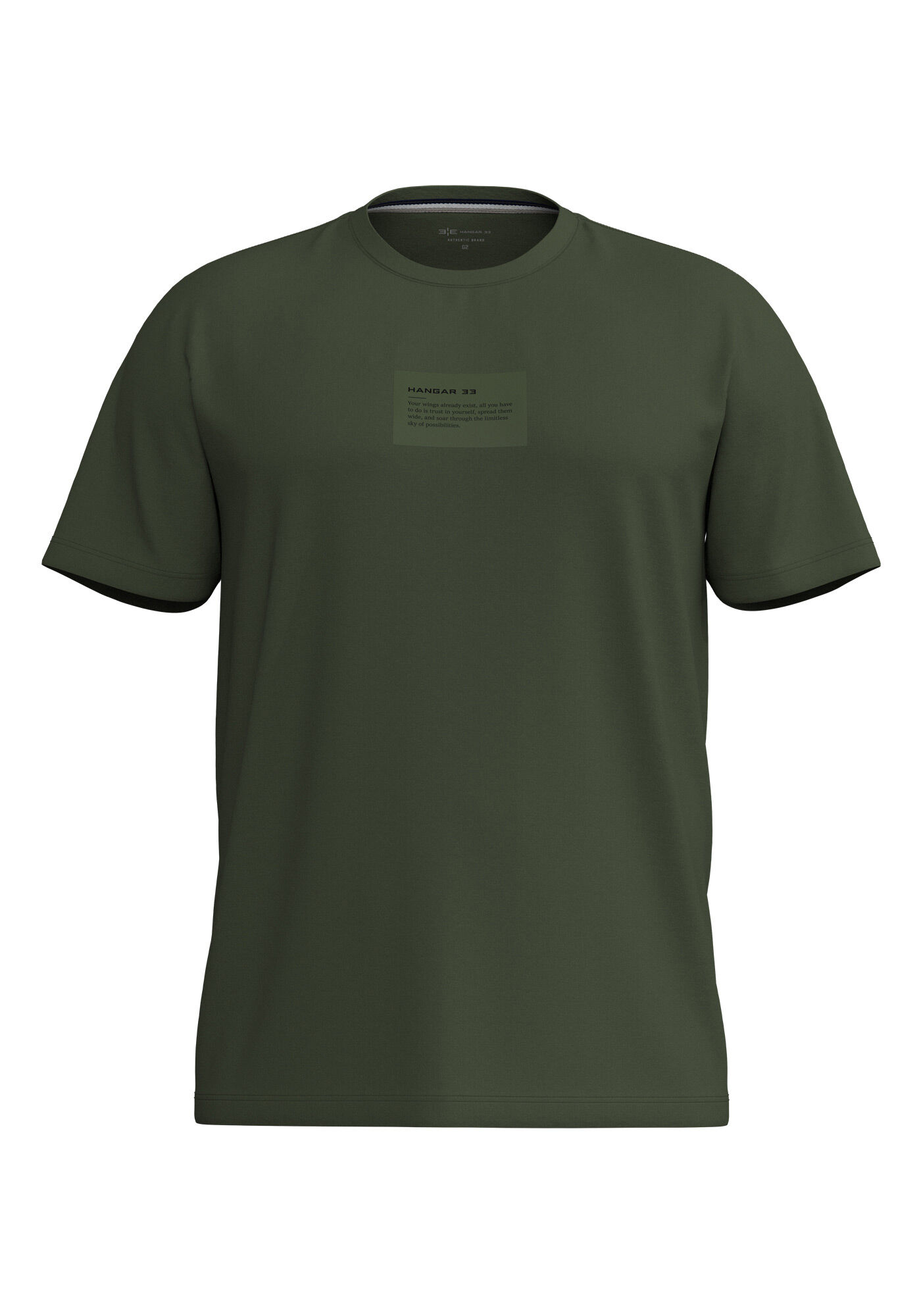 Camiseta De Mangas Curtas Com Estampa Localizada Big & Tall, VERDE HEIR, large.