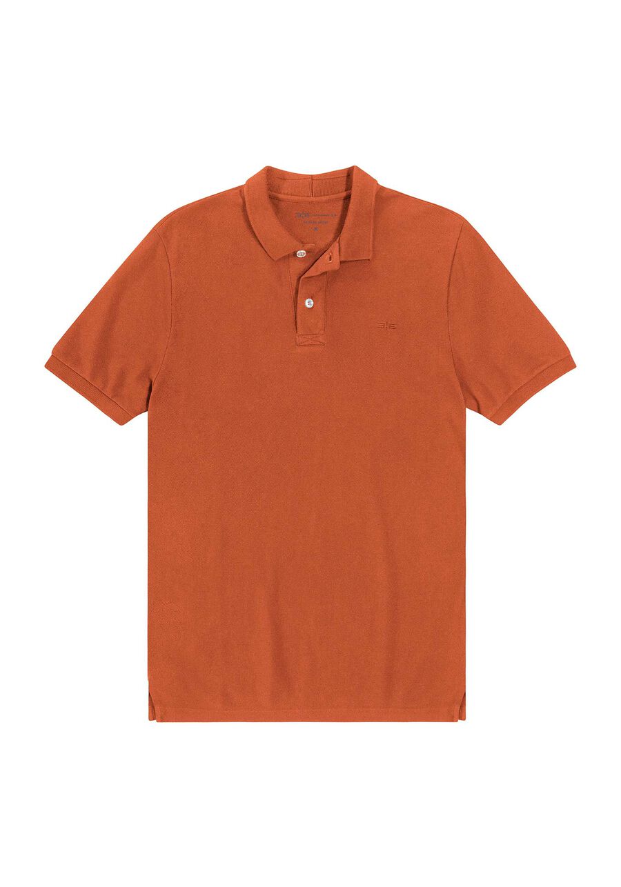 Camisa Polo Clássicos Malha Piquet Juvenil, LARANJA, large.