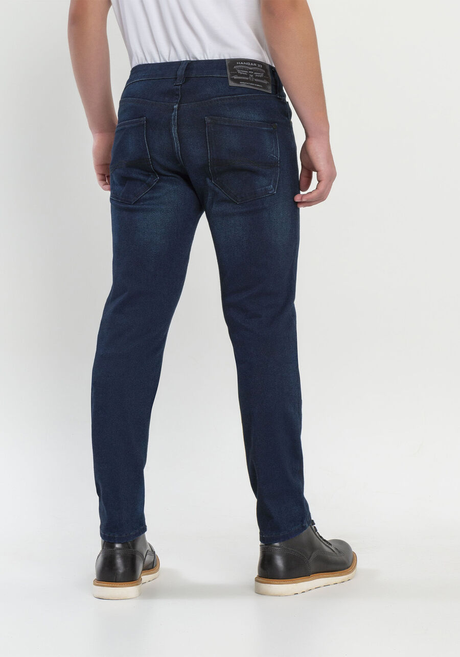 Calça Jeans Slim Turbofan, JEANS ESCURO. Calça Jeans Slim Turbofan, JEANS ESCURO, large.