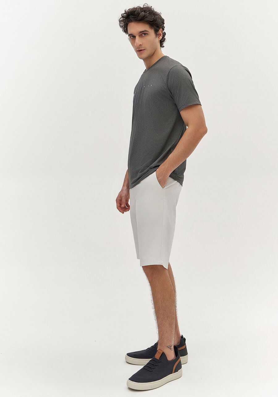 Camiseta Masculina Tech Skin com Estampa Refletiva, MESCLA MEDIO. Camiseta Masculina Tech Skin com Estampa Refletiva, MESCLA MEDIO, large.