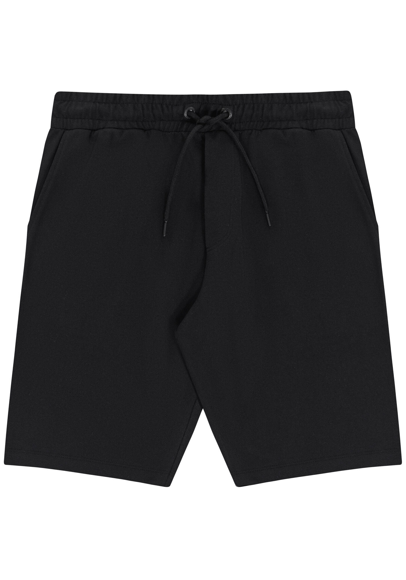 Bermuda Masculina em Moletom com Bolso, PRETO REATIVO, large.