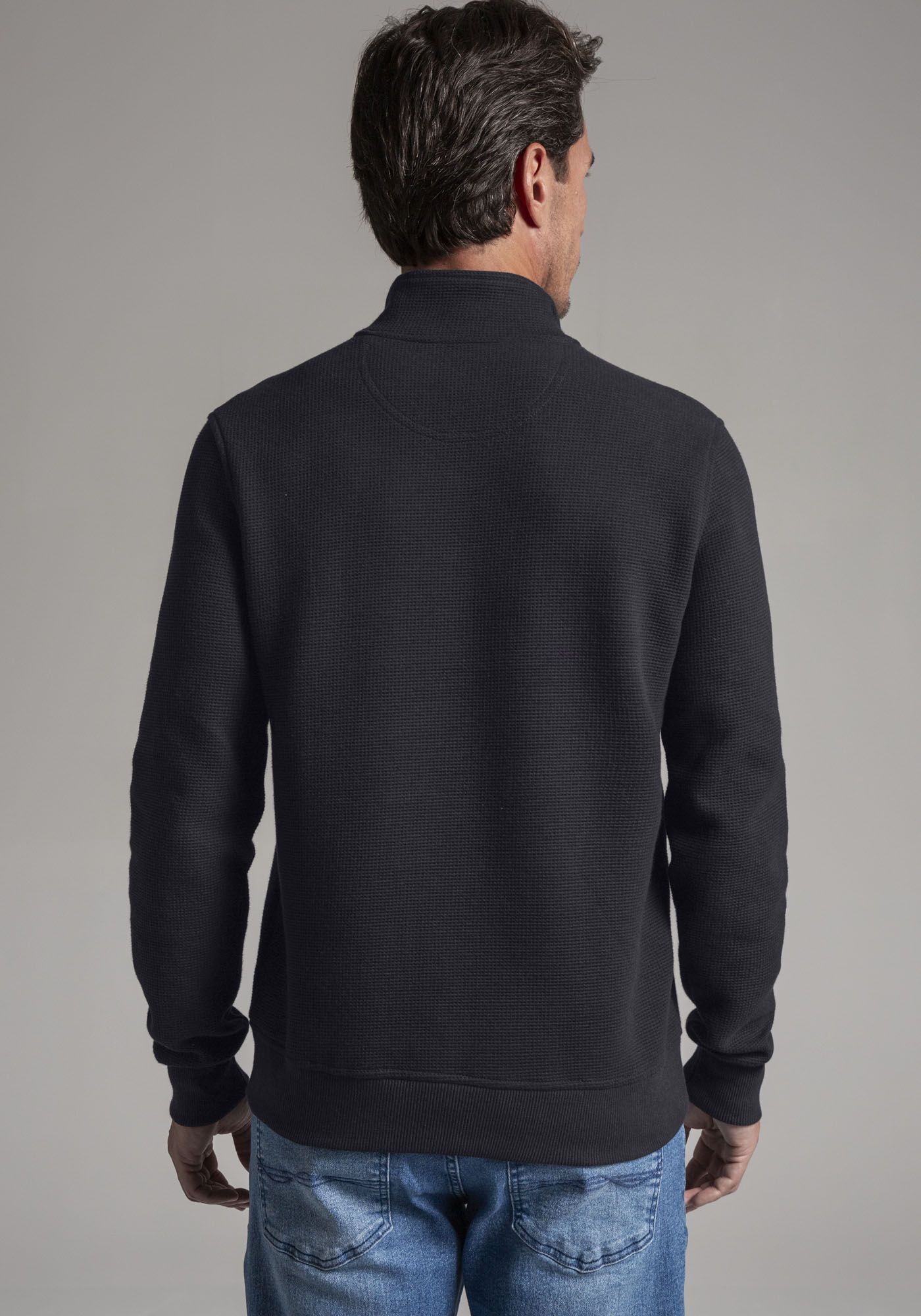 Blus&atilde;o Masculino Texturizado com, MARINHO IMPERIO, large.